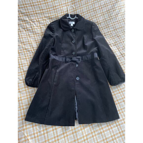 Ann Taylor Velvet Doll Collar Peacoat Twee Retro - Picture 1 of 3